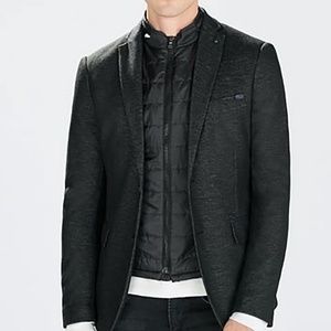 Zara Man Black Blazer w/Detachable Vest